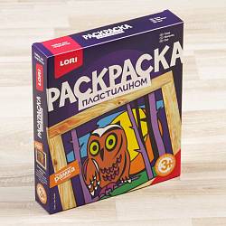 Раскраска пластилином - Сова (Lori, Пк-044) - миниатюра