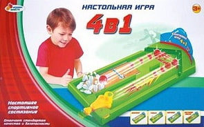 Детская настольная игра «4-в-1» (Играем вместе, B752863-Rsim)