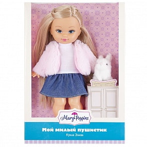 Кукла из серии Мой милый пушистик – Элиза, 26 см с зайкой (Mary Poppins, 451237)