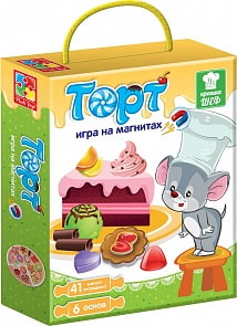 Игра магнитная Крошка Шеф - Торт (Vladi Toys, VT3004-07)