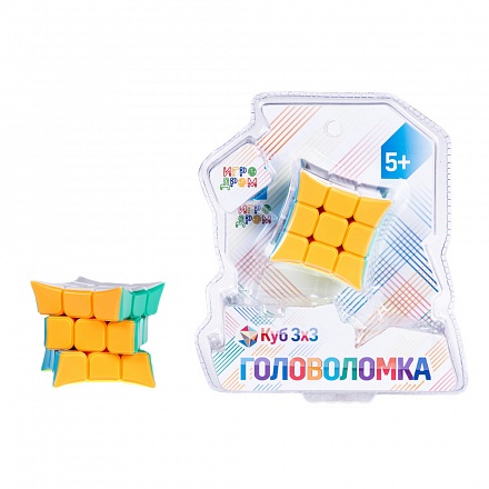 Головоломка - Куб 3 х 3 с загнутыми вершинами, 5,5 см 