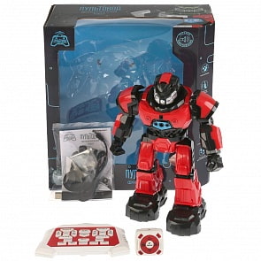 Робот радиоуправляемый на аккумуляторе, свет + звук, русский чип, usb зарядка, наручный пульт (Zhorya, ZY839656)