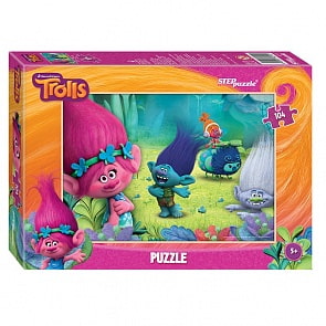 Пазл - Trolls, 104 детали (Step Puzzle, 82152sim)