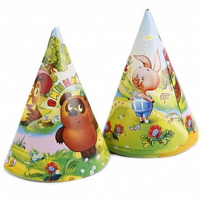 Набор из 6-и колпаков Винни Пух (Весёлый праздник, K-VP-06 144)