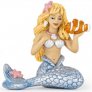 Игровая фигурка - Русалка, серебро (Papo, 39107)