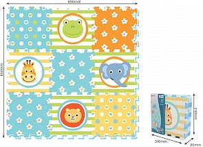 Коврик-пазл – Животные, 9 деталей (ЯиГрушка, 59846)