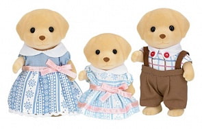 Набор Sylvanian Families - Семья Лабрадоров, 3 фигурки (Epoch, 5305)