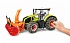 Трактор Claas Axion 950 c цепями и снегоочистителем  - миниатюра №5