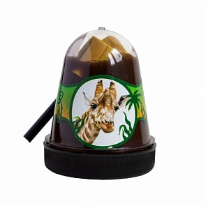 Slime – Jungle с коричневыми поролоновыми кирпичиками - Жираф, 130 г (Волшебный мир, S300-27)