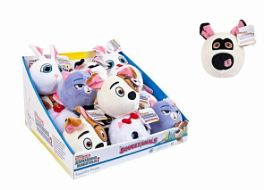 Squeezamals, серия Тайная жизнь домашних животных 2, мопс, 9 см (Beverly Hills Teddy Bear, SQ07350/1-мопс)
