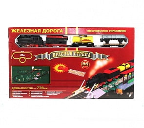 Железная дорога «Красная стрела» с пультом, световыми и звуковыми эффектами (Играем вместе, 8104-GB)