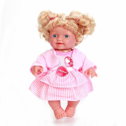 Интерактивная кукла в шубке Hello Kitty, 24 см, твердое тело, розовая одежда 