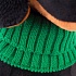 Мягкая игрушка - Собака Ваксон в зеленой шапке и шарфе, 25 см  - миниатюра №3