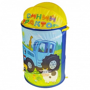 Корзина для игрушек - Синий Трактор (Играем вместе, XDP-17924-R)