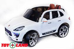 Электромобиль Porsche Macan белого цвета (ToyLand, QLS-8588 Б) - миниатюра