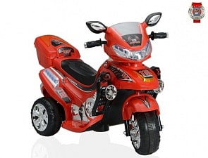 Электромотоцикл С 031 на 3-х колесах, красный (RT, 3241RT)