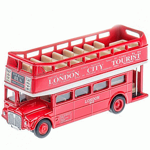 Модель - London Bus, открытый, 1:60-64 (Welly, 99930C)