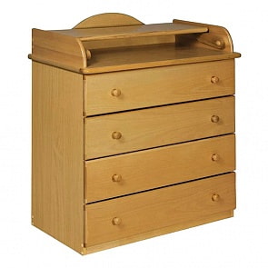 Комод с пеленальным столиком Лель АБ 33.4 Р, натуральный бук (Лель, LIEL-АБ 33.4_натуральный бук)