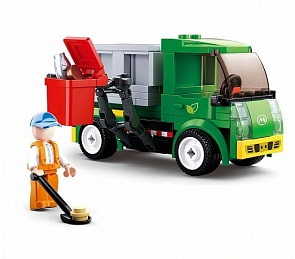 Конструктор - Машина с фигурками, 118 деталей (Sluban, M38-B0781B)