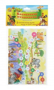 Игра настольная мини - Бременские Музыканты (Рыжий Кот, ИН-5203)