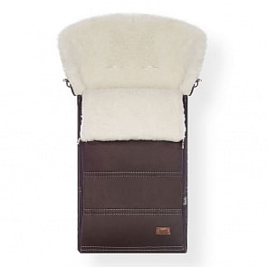 Конверт зимний меховой Nuovita Alpino Lux Bianco Cioccolata/Шоколад (Nuovita, NUO-ALPLB_2354)