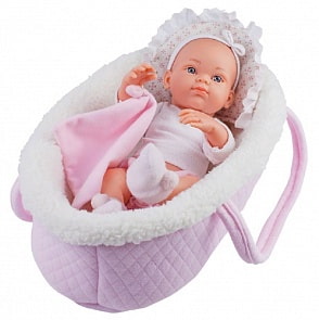 Кукла Бэби в розовой переноске, 32 см (Paola Reina, 05102)