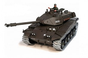 Танк на радиоуправлении M41A3 Walker Bulldog, дым, звук, стреляет (Heng Long, 3839-1)