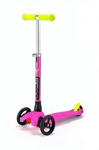 Трехколесный самокат Mini Glam Metallic pink Y-Scoo, 4081RT