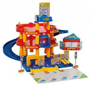 Паркинг 3-уровневый с автомобилями, лифтом и заправкой (Полесье, п-37893)