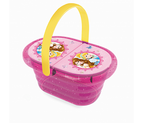 Набор посудки в корзинке пикник Принцессы Диснея (Smoby,  24034)