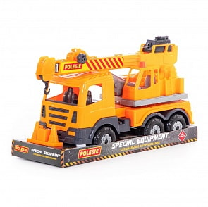 Автомобиль-кран Престиж №2 в лотке (Полесье, 76533)