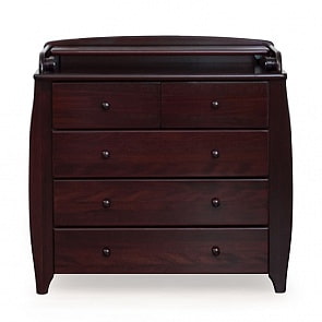 Комод с 5 -ю ящиками и пеленальным столом Лель БИ 31, махагон (Лель, LIEL_БИ 31_махагон)