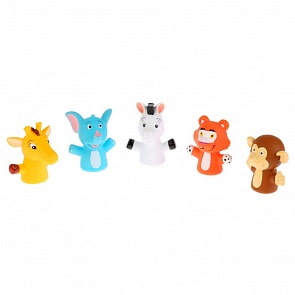 Набор игрушек на пальцы Капитошка - Животные Африки, 5 штук (Играем Вместе, LXU-1 (24)