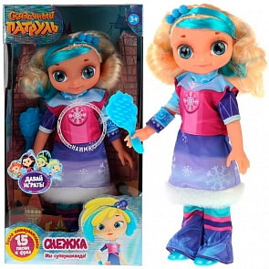 Кукла озвученная из серии Сказочный патруль - Снежка 32 см Мэджик, 15 песен и фраз (Карапуз, ST20-32-MAG-S-RU)