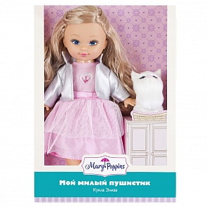 Кукла из серии Мой милый пушистик – Элиза, 26 см с котенком (Mary Poppins, 451236)
