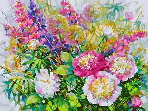 Живопись на холсте Июньский полонез, 30 х 40 см (Белоснежка, 344-AS)