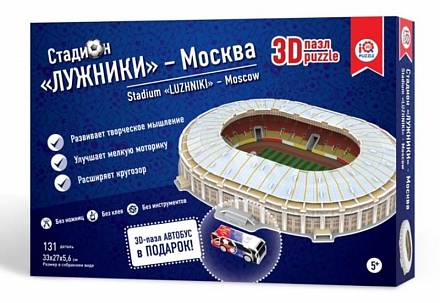 Сборный 3D пазл из пенокартона – стадион Москва Лужники 