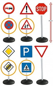 BIG-TRAFFIC-SIGNS - игрушечные дорожные знаки, высота 69 см., 6 шт. (Big, 1198) BIG-TRAFFIC-SIGNS - игрушечные дорожные знаки, высота 69 см., 6 шт. (Big, 1198)