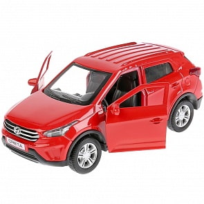 Инерционная машинка – Hyundai Creta. Металл, 12 см. Красная (Технопарк, CRETA-RD)