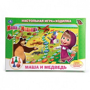 Настольная игра-ходилка «Маша и медведь» (Умка, 4690590085288sim)