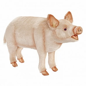 Мягкая игрушка Свинья, 63 см (Hansa, 6347)