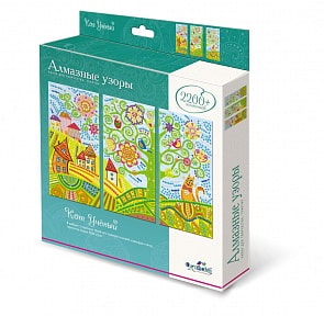 Набор из серии Алмазные узоры Чудо-творчество триптих Кот (Оригами, 04239)