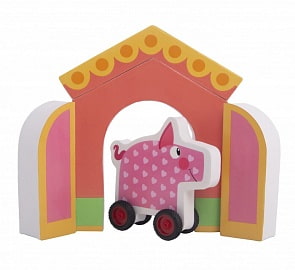 Конструктор мягкий - Поросенок Хрю, EVA (Деревяшки, 18WEVA02)