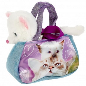Мягкая игрушка Кошка в сумочке 16 см (Мой питомец, F80198-16)