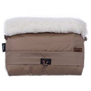 Муфта меховая для коляски Nuovita Alaska Bianco Cappuccino/Капучино (Nuovita, NUO-mALAB_2109)