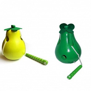 Шнуровка - Груша деревянная, 9,5 см. (Mapacha, 76618)