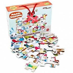 Напольный пазл-мозаика 4 в 1 – Малышарики, 30 деталей (Step Puzzle, 70155)
