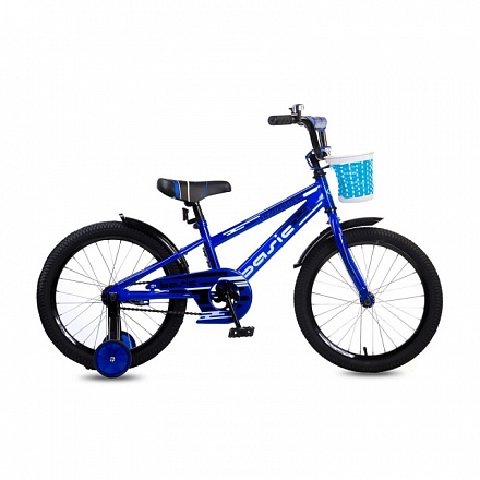 Детский велосипед Navigator - Basic, колеса 18", стальная рама и обода, цвет синий 