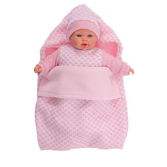 Одежда для кукол и пупсов 25-29 см конверт розовый боди-комбинезон шапка (Munecas Antonio Juan ,S.L., 91026-19)