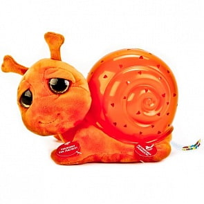 Интерактивная мягкая игрушка проектор-ночник - Улитка, свет, звук, 7 колыбельных песенок (Мульти-пульти, PA66964-RUsim)